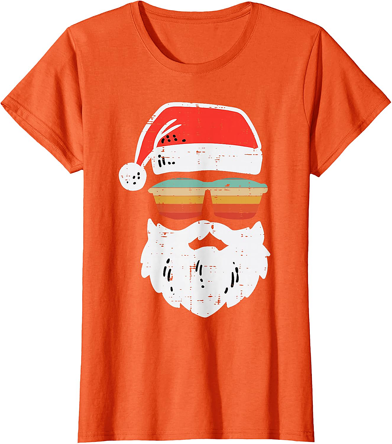 Cool Santa Retro Sunglasses Christmas T-Shirt Tee