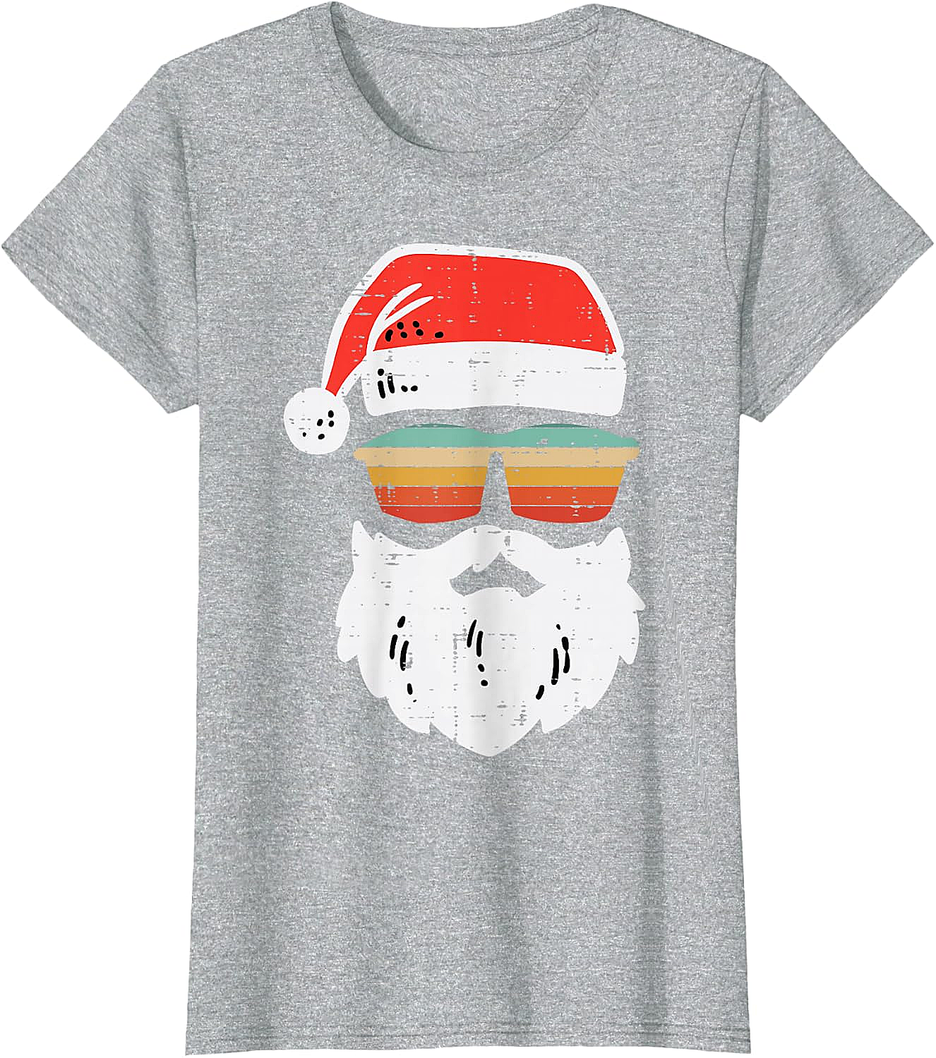 Cool Santa Retro Sunglasses Christmas T-Shirt Tee