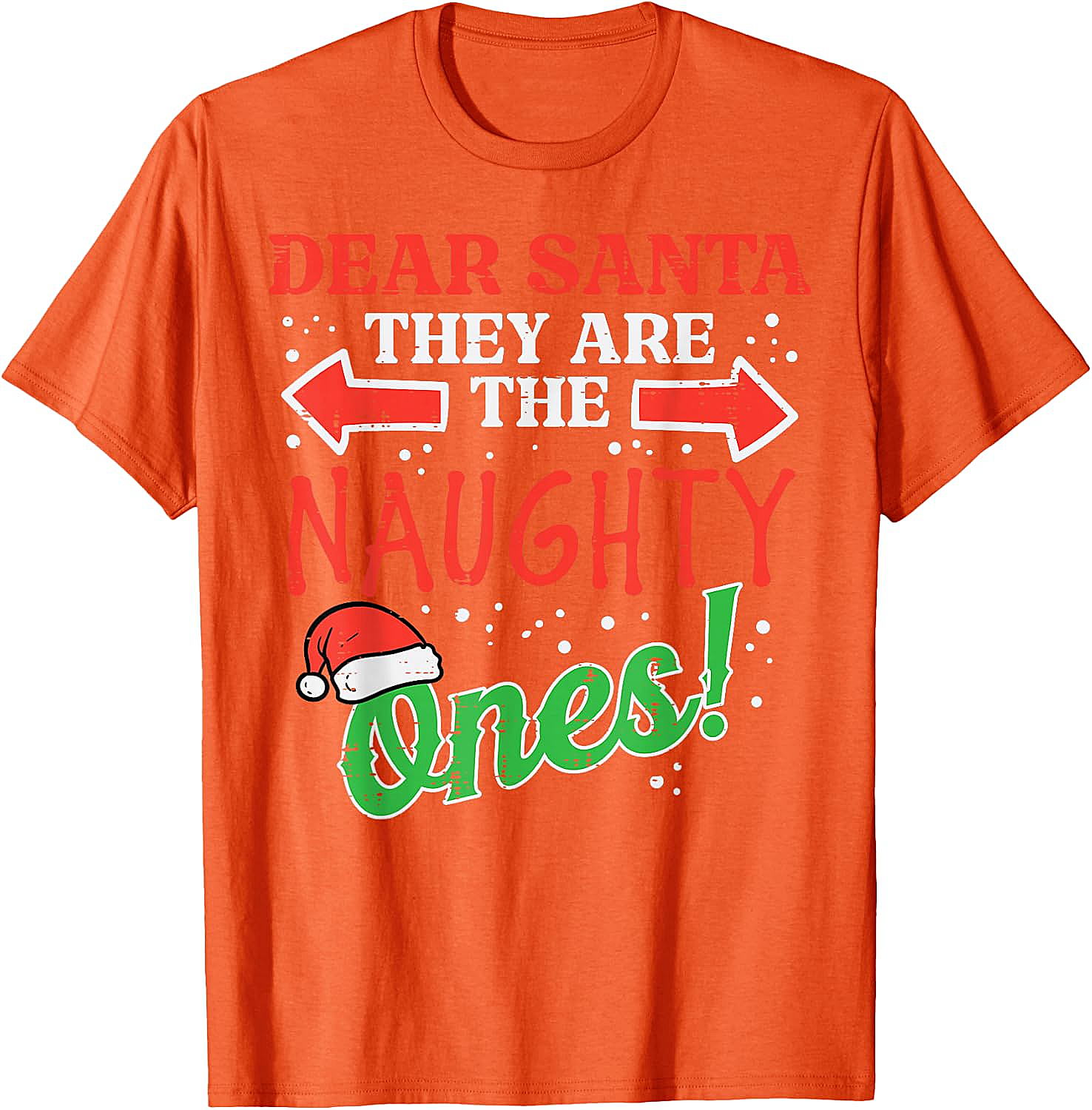 Dear Santa Naughty Ones Christmas Tee Funny Xmas Shirt