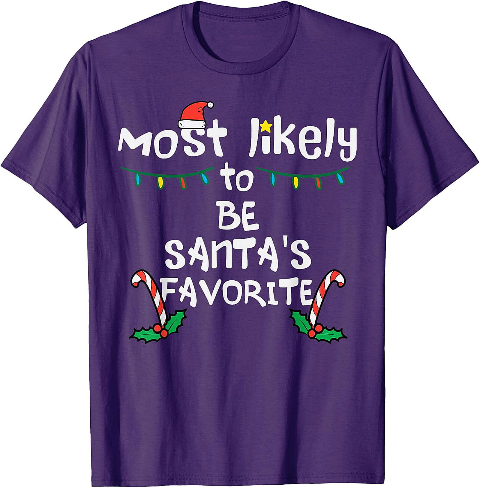 Most Likely To Be Santa's Favorite Christmas T-Shirt