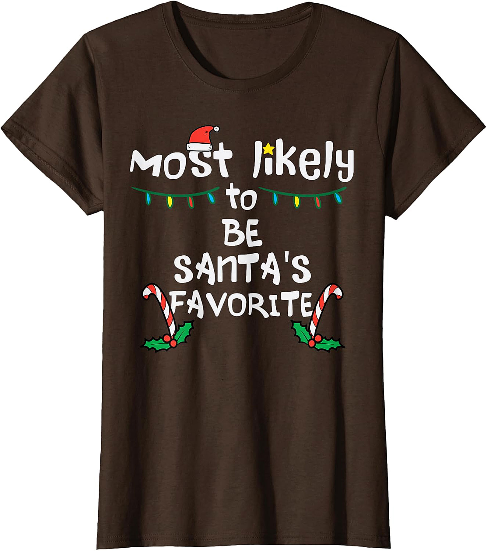 Most Likely To Be Santa's Favorite Christmas T-Shirt
