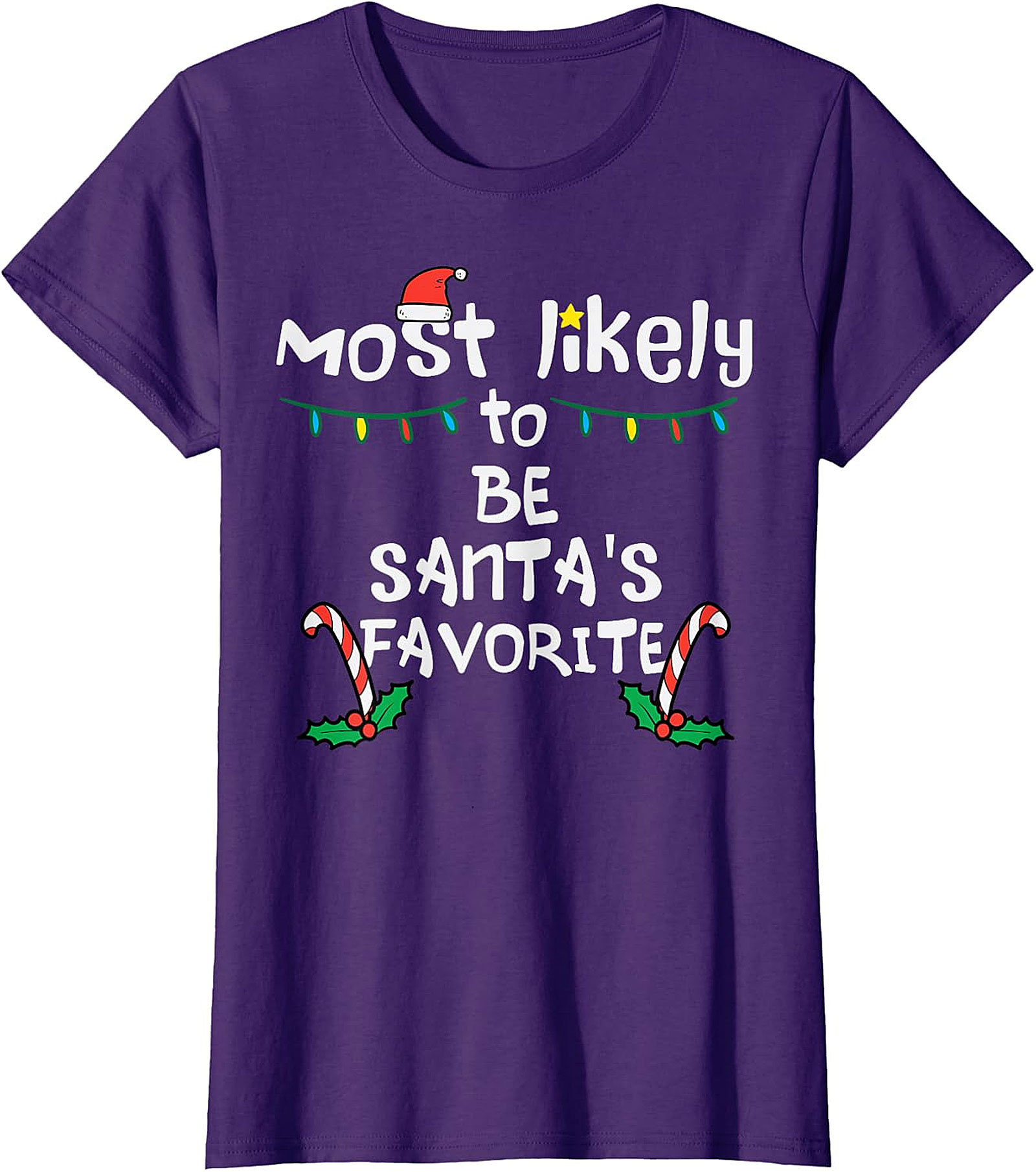Most Likely To Be Santa's Favorite Christmas T-Shirt