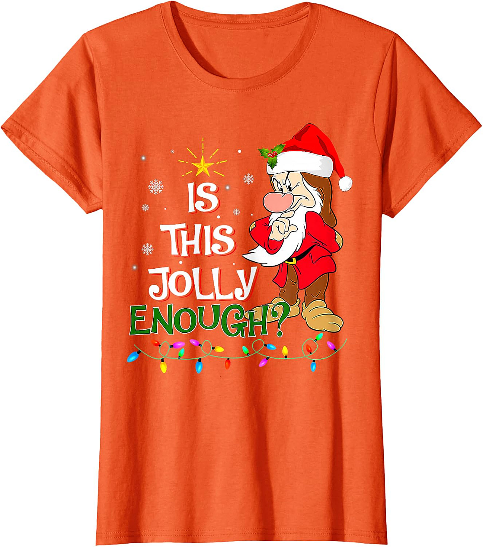 Grumpy Santa "Is This Jolly Enough?" Christmas T-Shirt