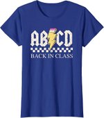 Funny Back To School T-Shirt - ABCD Design (Sizes S To 5X) - View #11