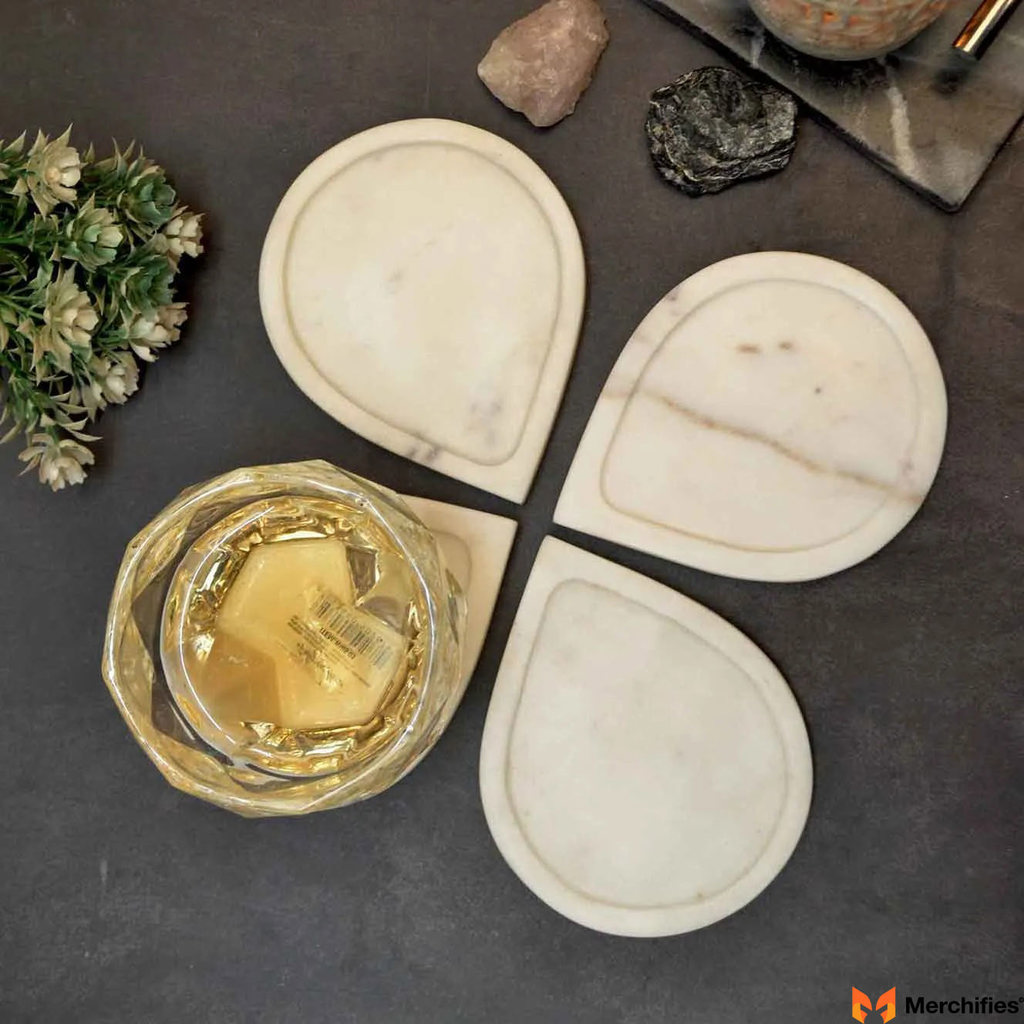 Marble Coaster Set