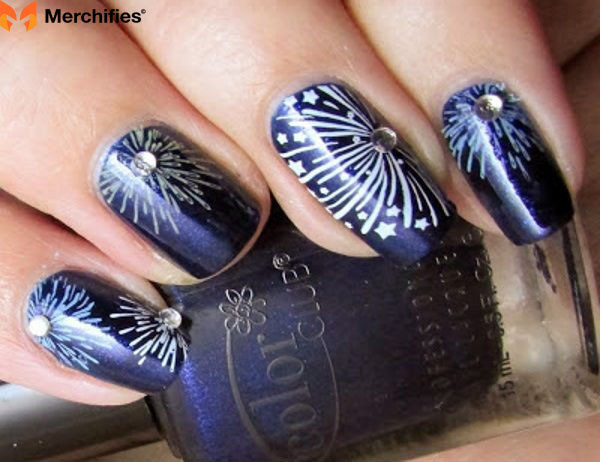 Fun Fireworks for nail