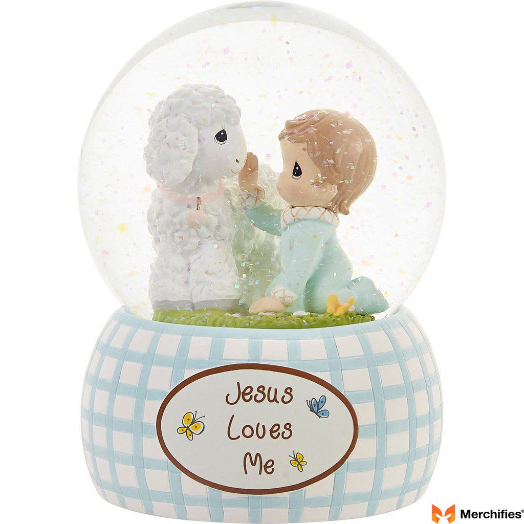 Praying Boy’s Snow Globe Blessing