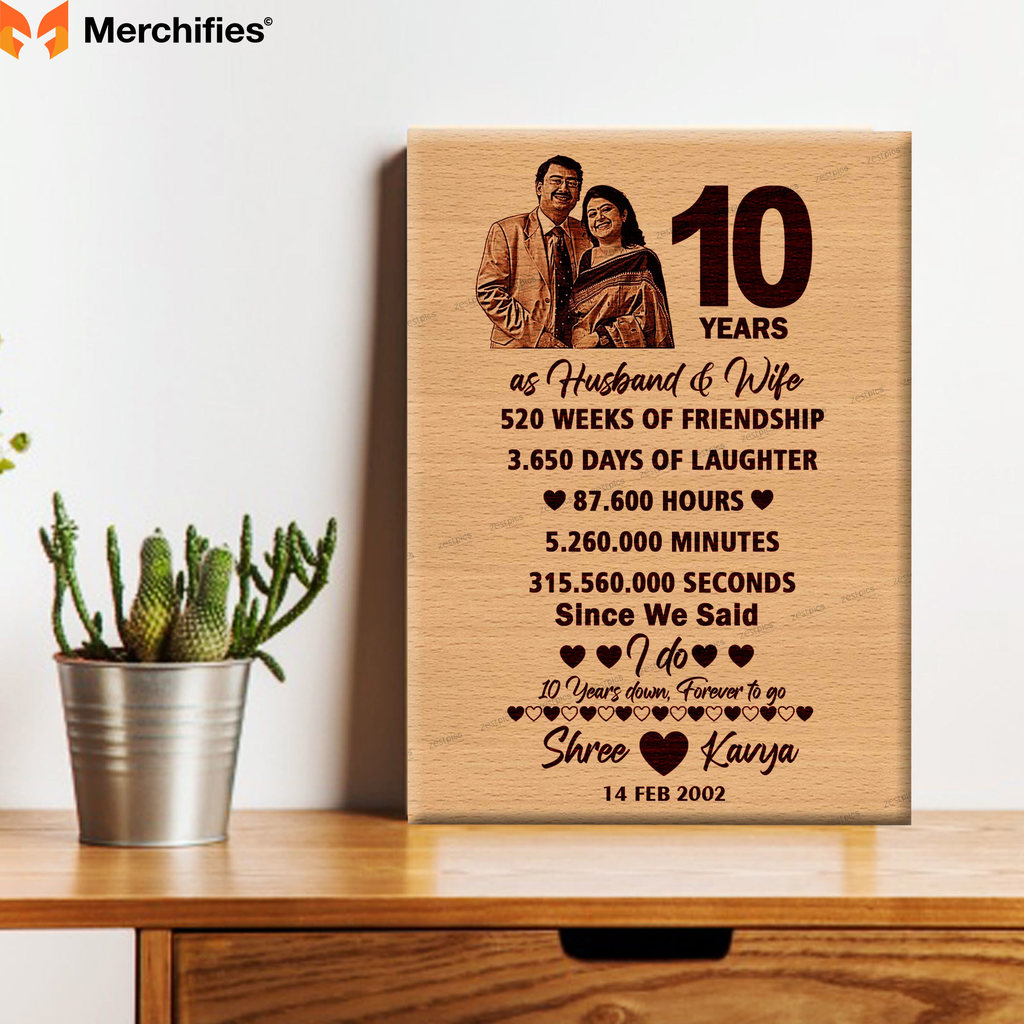 Personalized Modern Gifts For 10th Anniversary