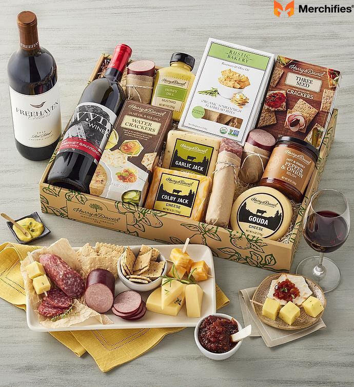 Wine and Cheese Baskets