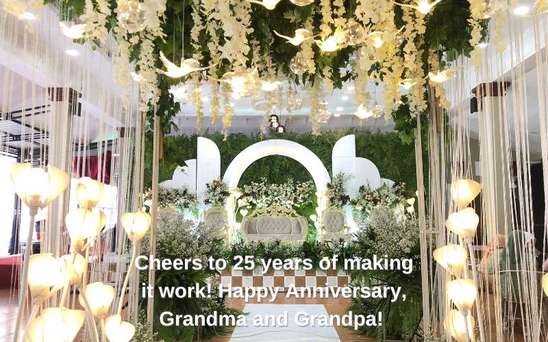 25th Anniversary Wishes for Grandparents