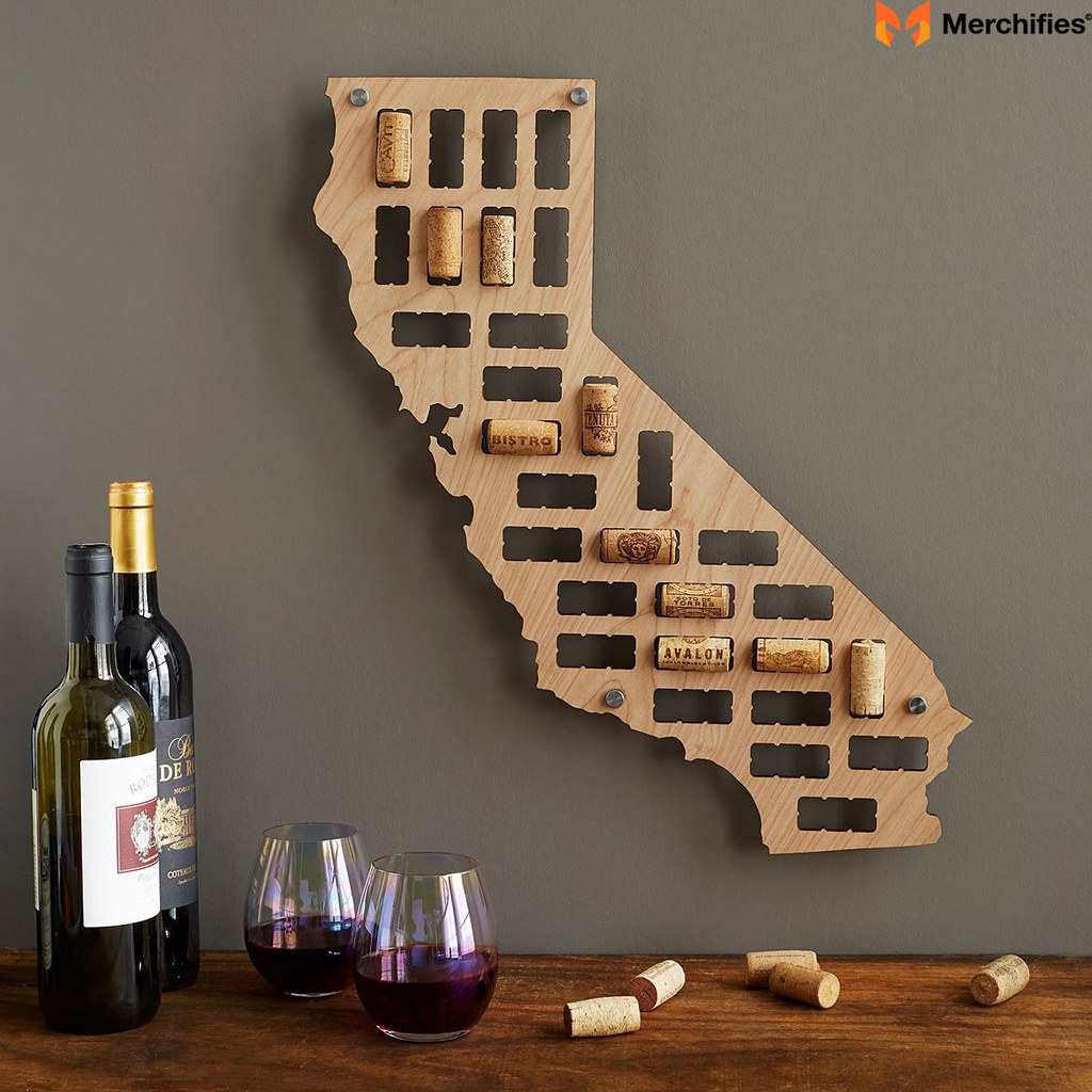 Wine The Cork States Wall Art