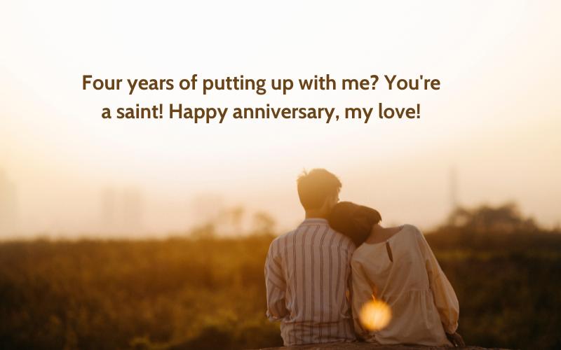 4th Marriage Anniversary Wishes For Husband