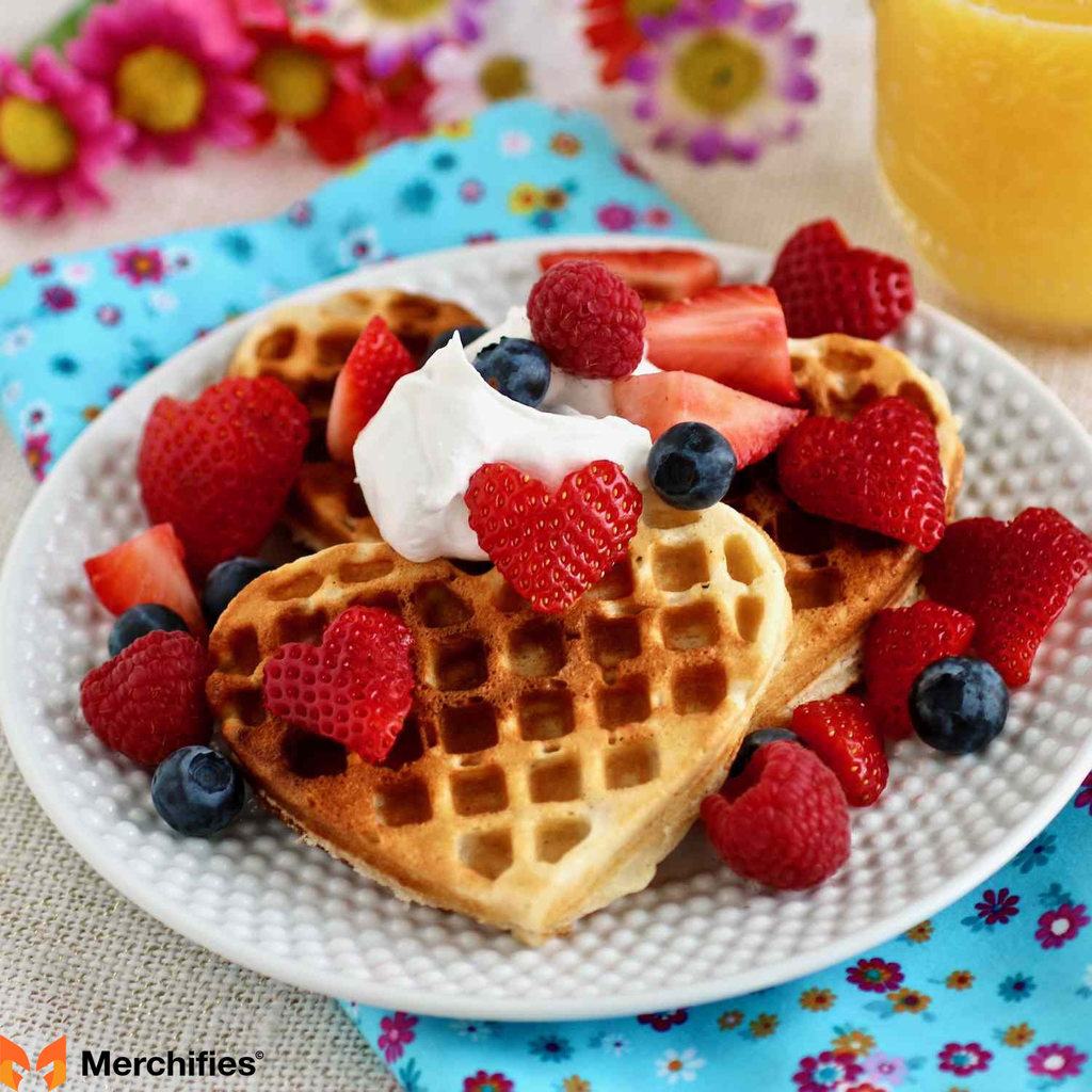 Heart-shaped Waffle