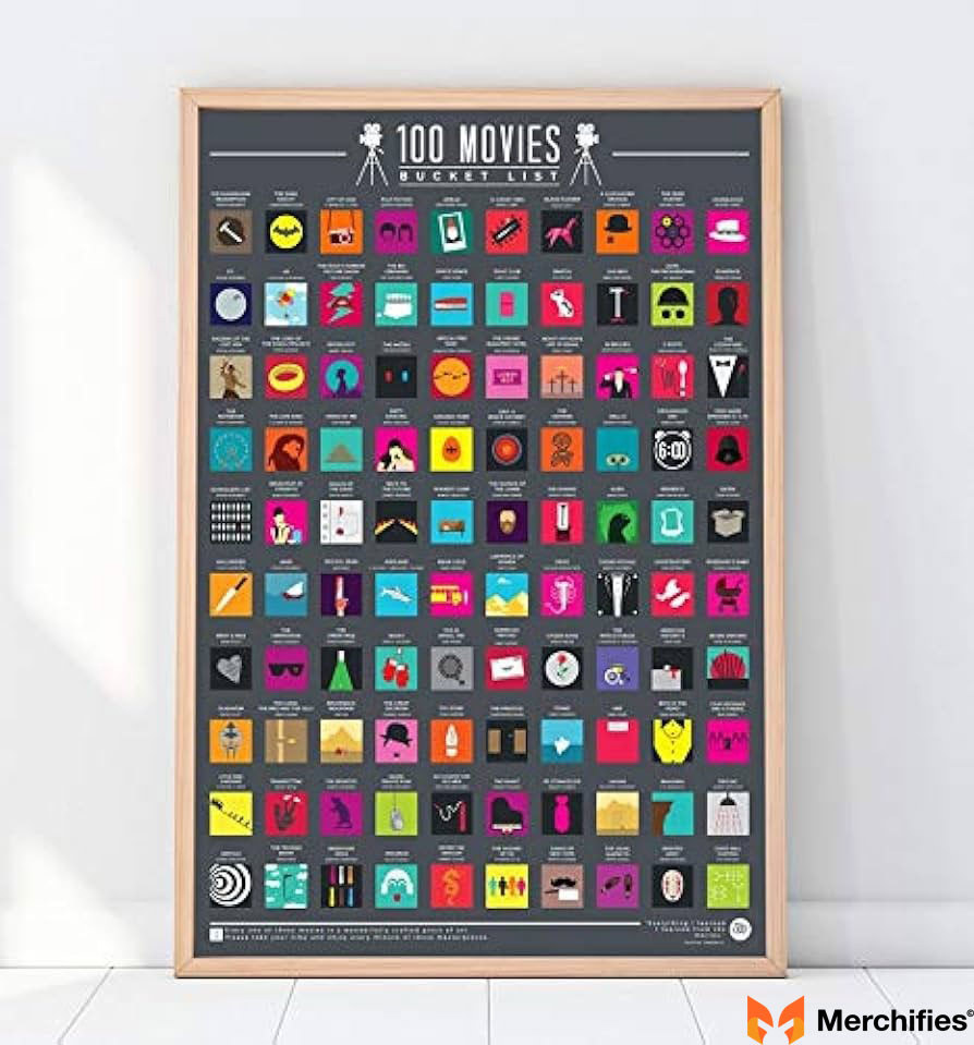 Scratch Poster for 100 Films