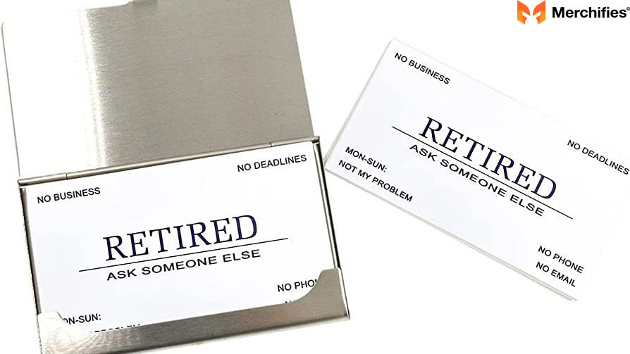 Retired Funny Business Cards