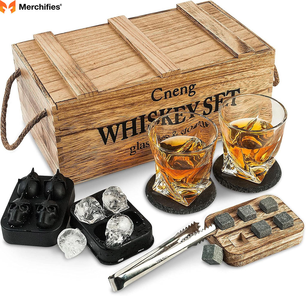 Premium Whiskey Stones Gift Set