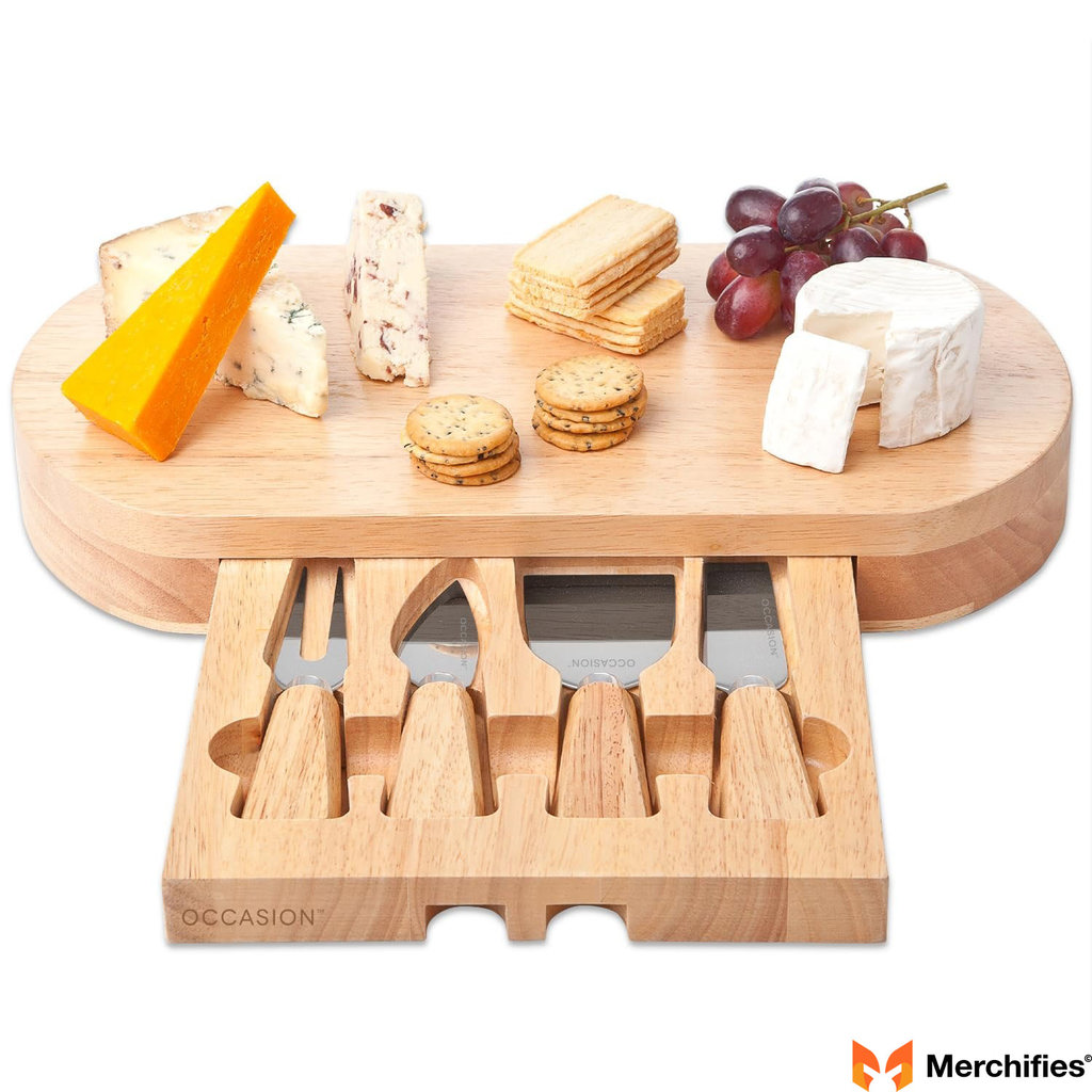 Wooden Cheese Board Set