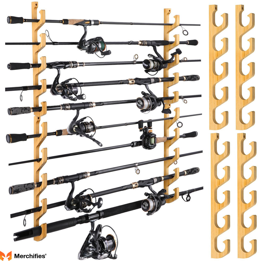 Rack for fishing poles