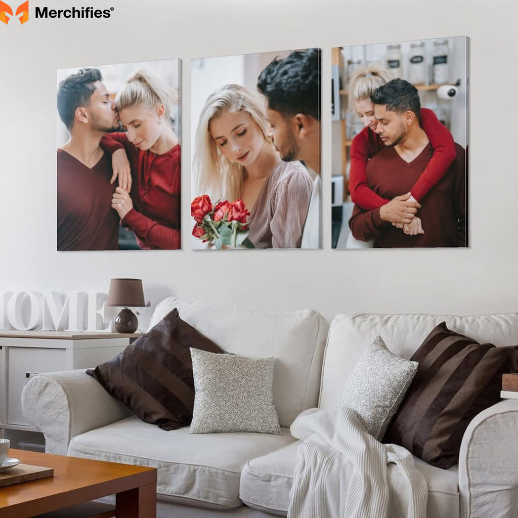 Custom family photo canvas
