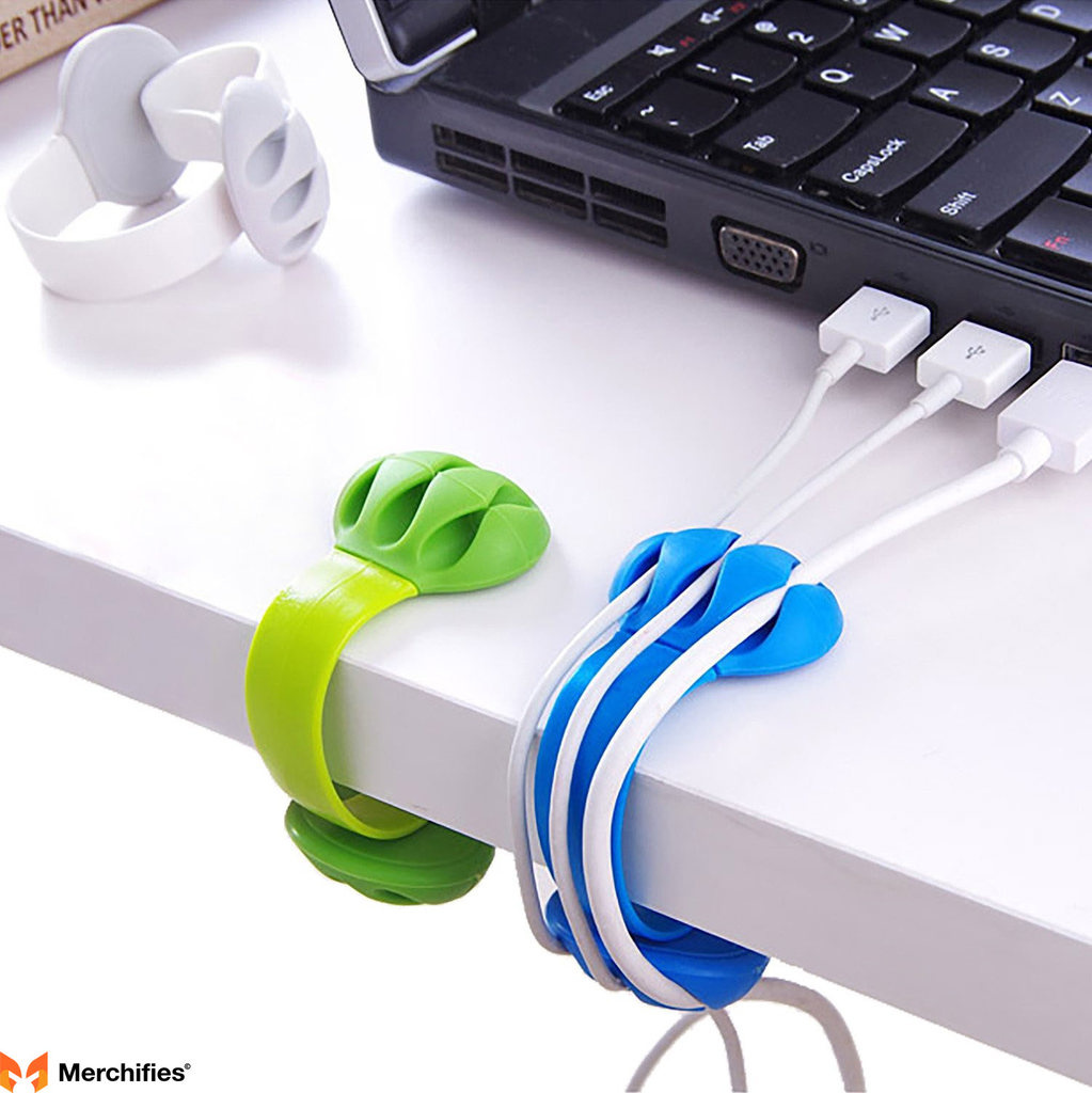 Desk cable clips