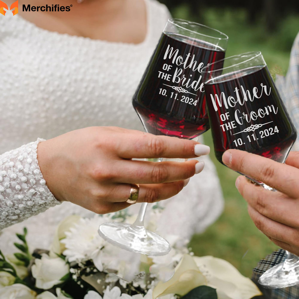 Mother of the Bride Wine Glass