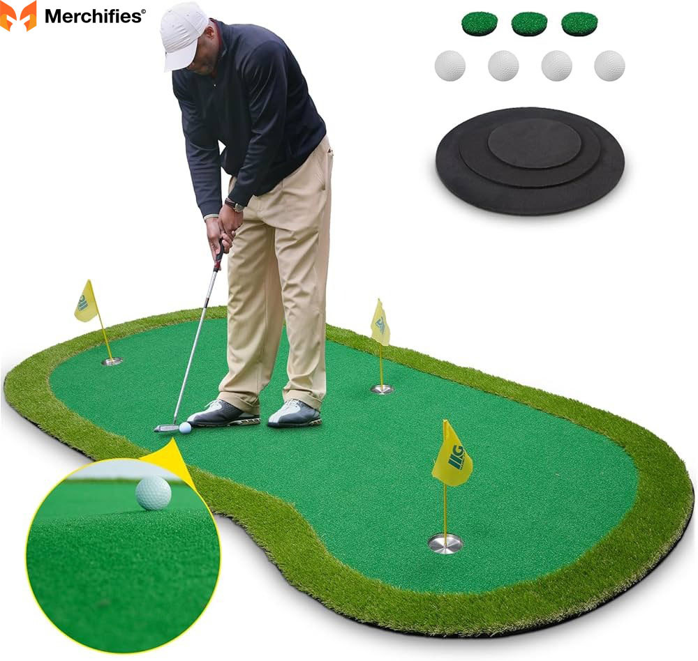Green Golf Putting Mat