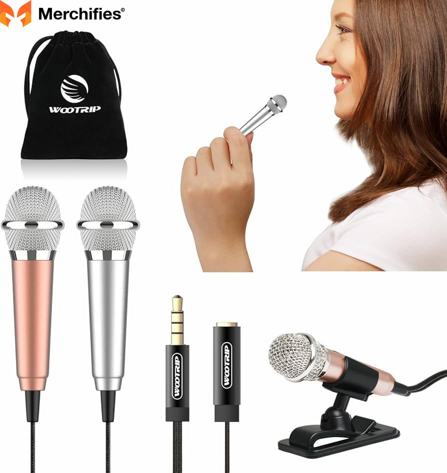 A Mini Size Karaoke Microphone
