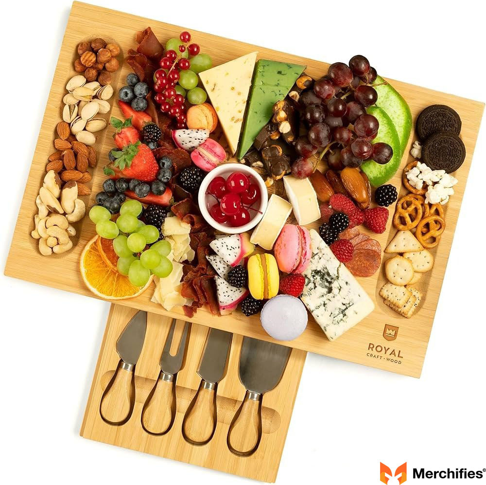 Unique Bamboo Cheese Board
