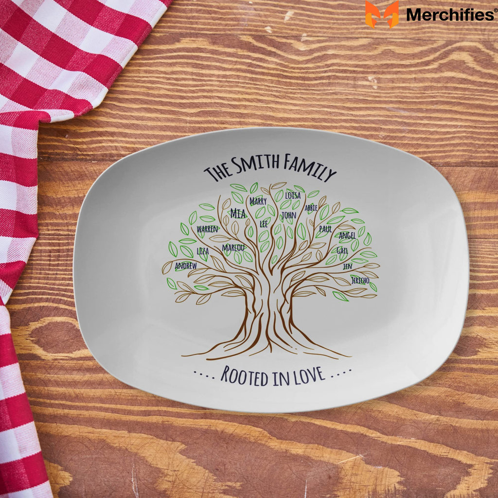 Family Tree Personalized serving bowl