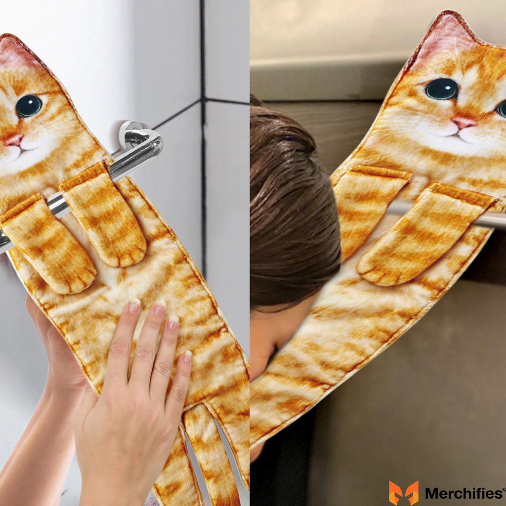 Cat Hand Towel