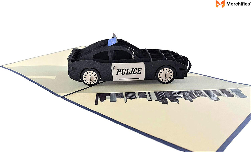 3D pop-up Card For Police