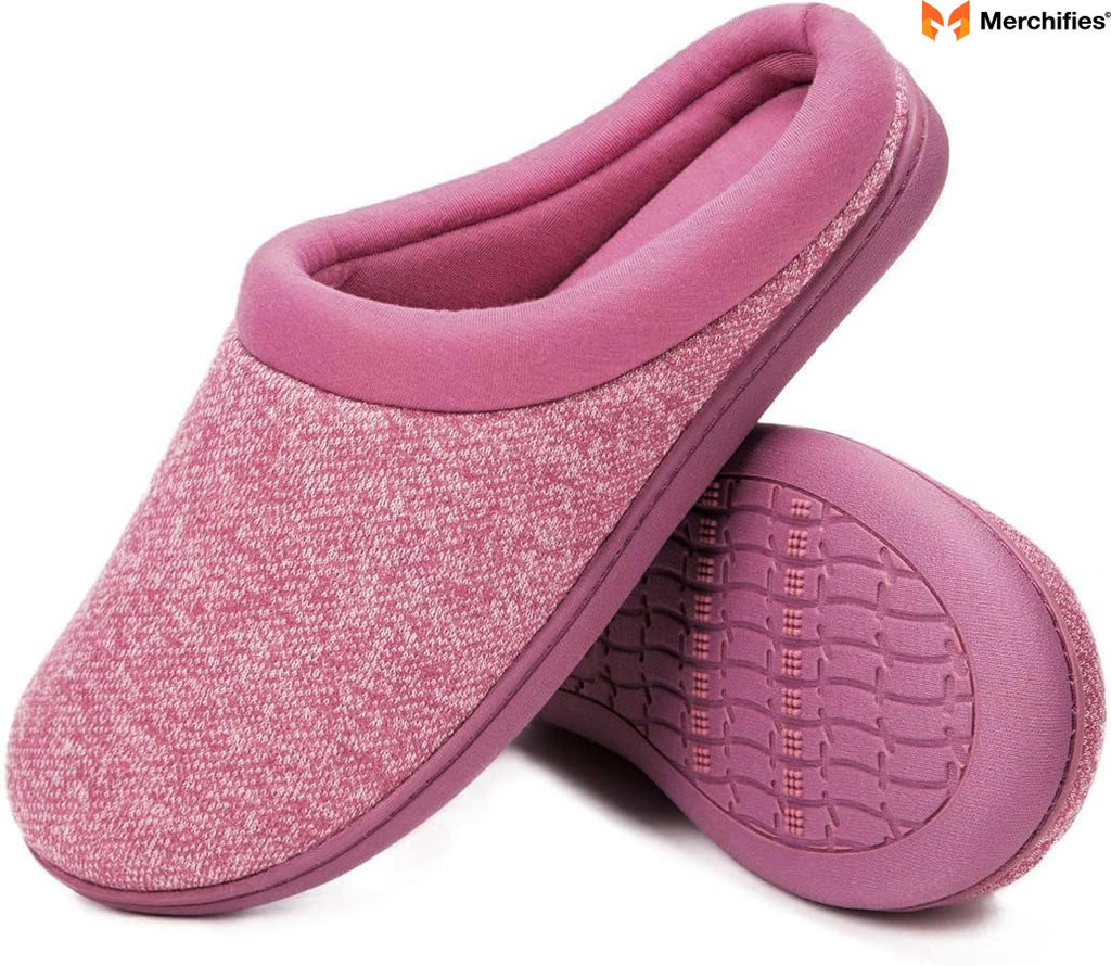 Slippers with Soft Memory Foam Insoles