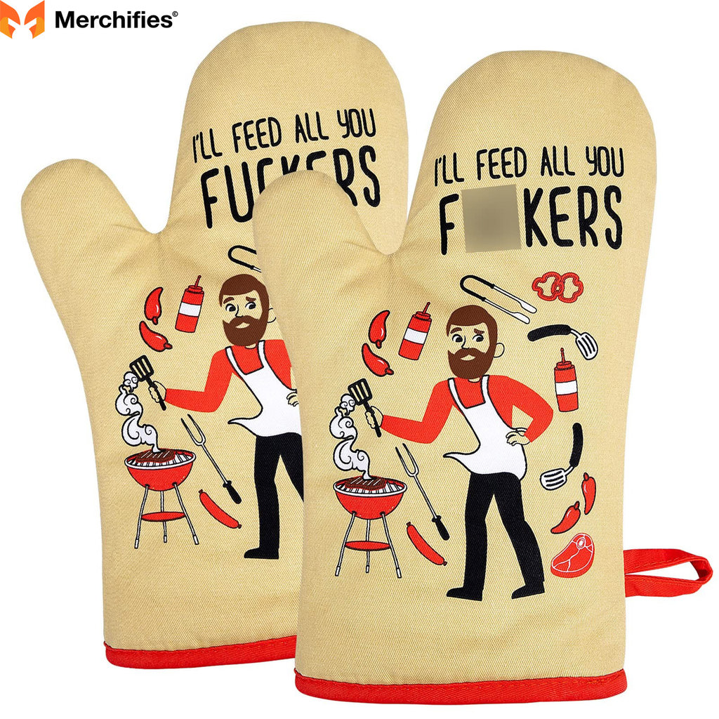Oven Mitts With A Sense Of Humor