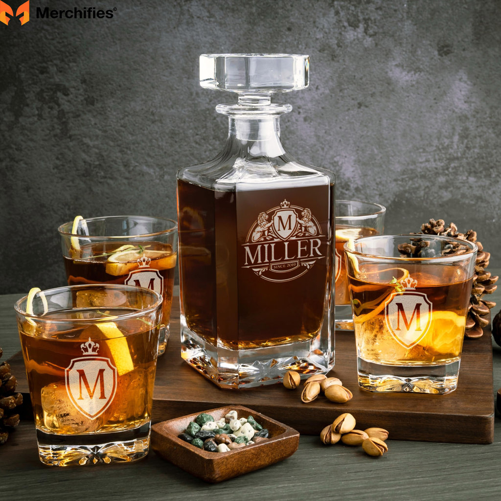 Personalized Whiskey Decanter Set