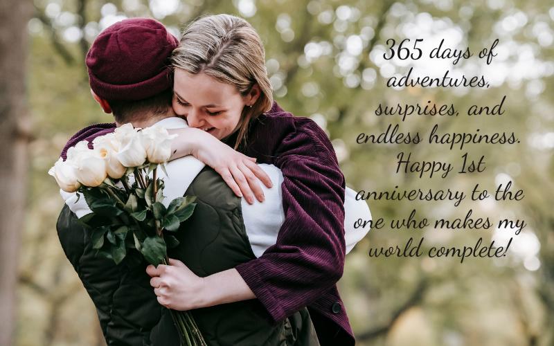 150+ First Year Anniversary Quotes for Couples in Love