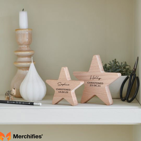 Edge-Inspired Star Keepsake for Baptism