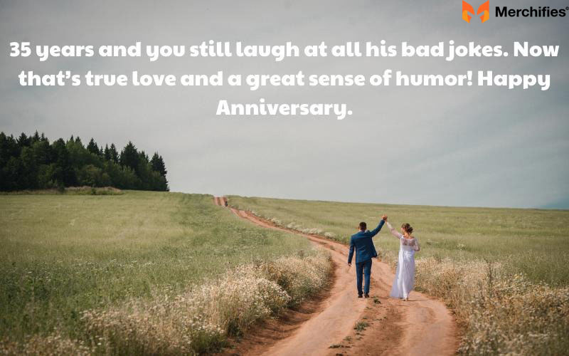 Romantic 35th wedding anniversary quotes for wife