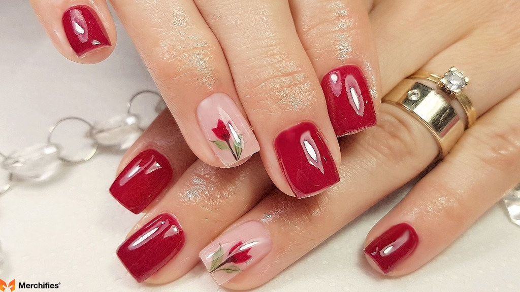 classy fourth of july nails