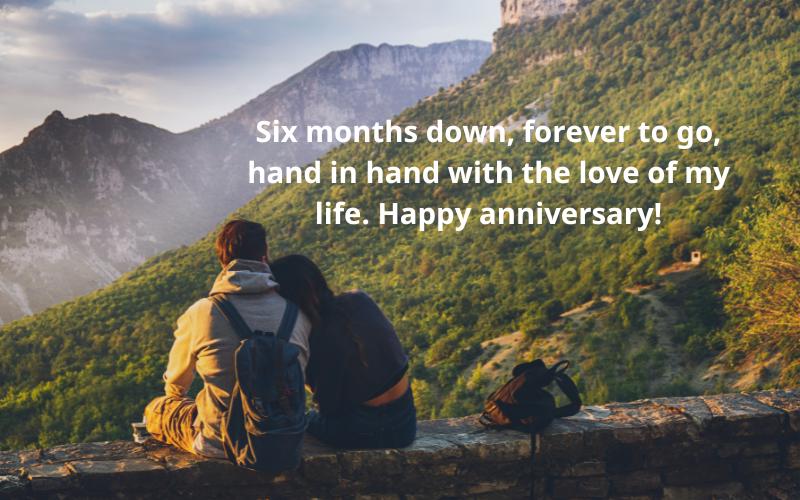 Romantic 6-Month Anniversary Messages