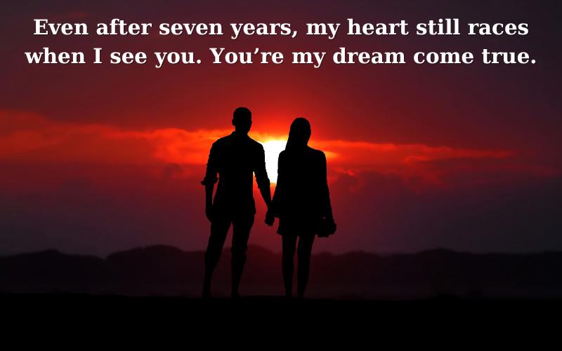 Seventh Anniversary Quotes For Girlfriend