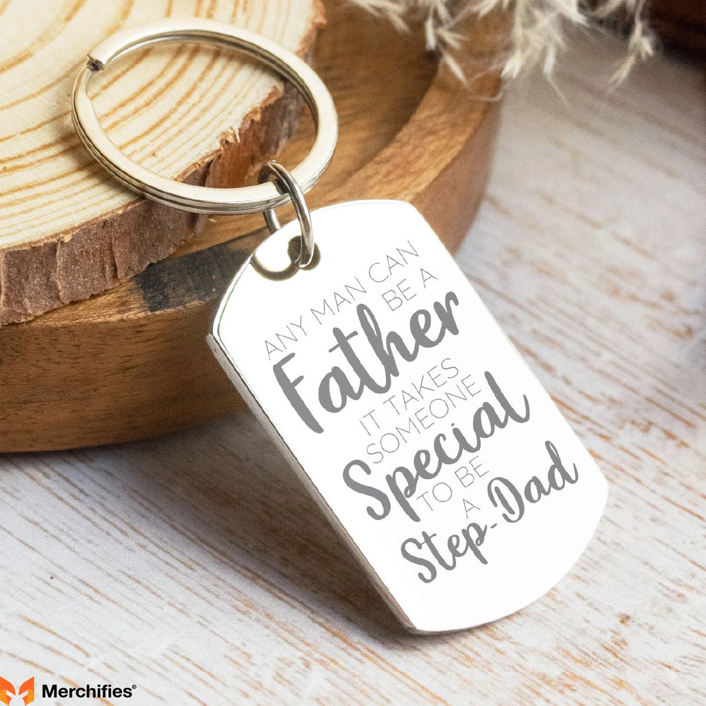 Stepdad Keychain