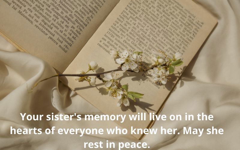 Sympathy Messages for the Sudden Loss of a Sister