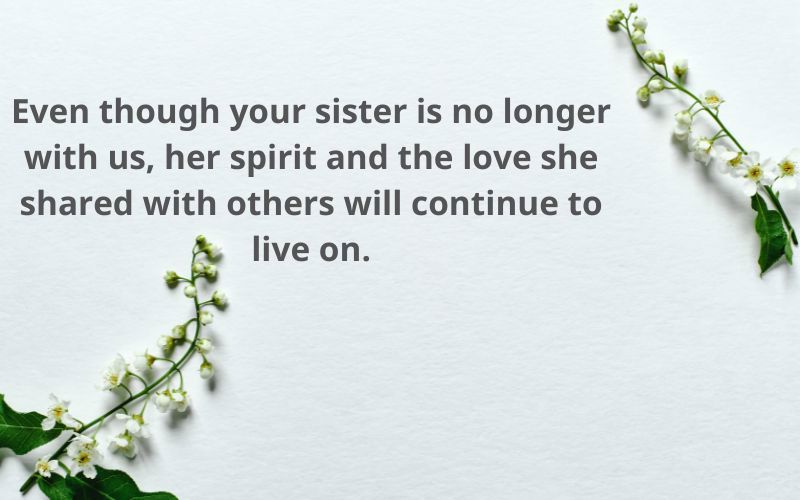 Sympathy Words for the Loss of a Sister to Cancer