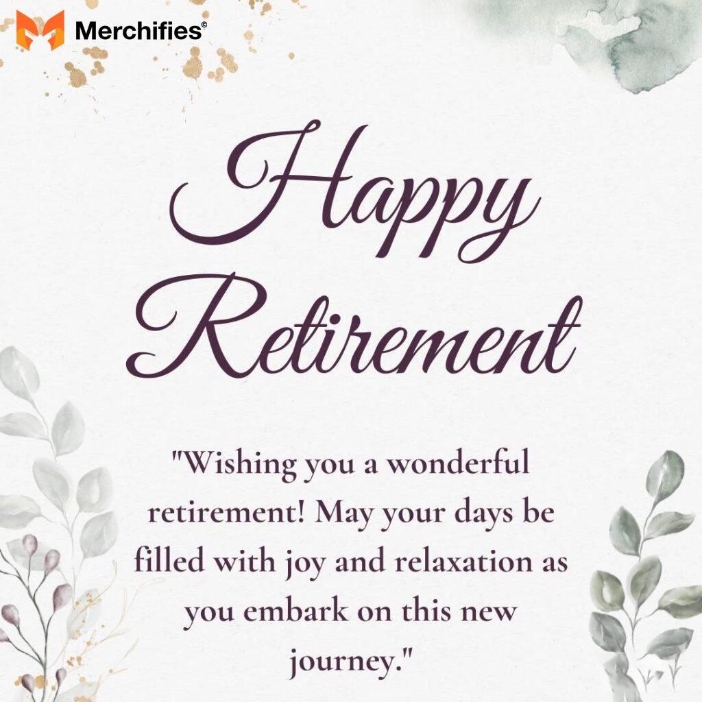 Wishing Them Joy and Relaxation in Retirement