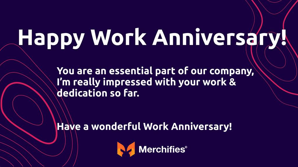 Work Anniversary Messages by Recipient