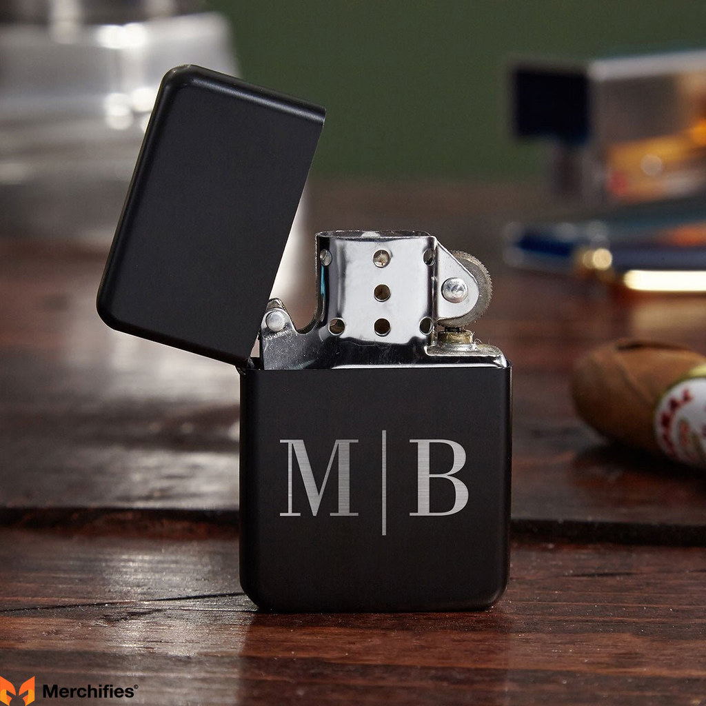 Personalized Black Engraved Lighter
