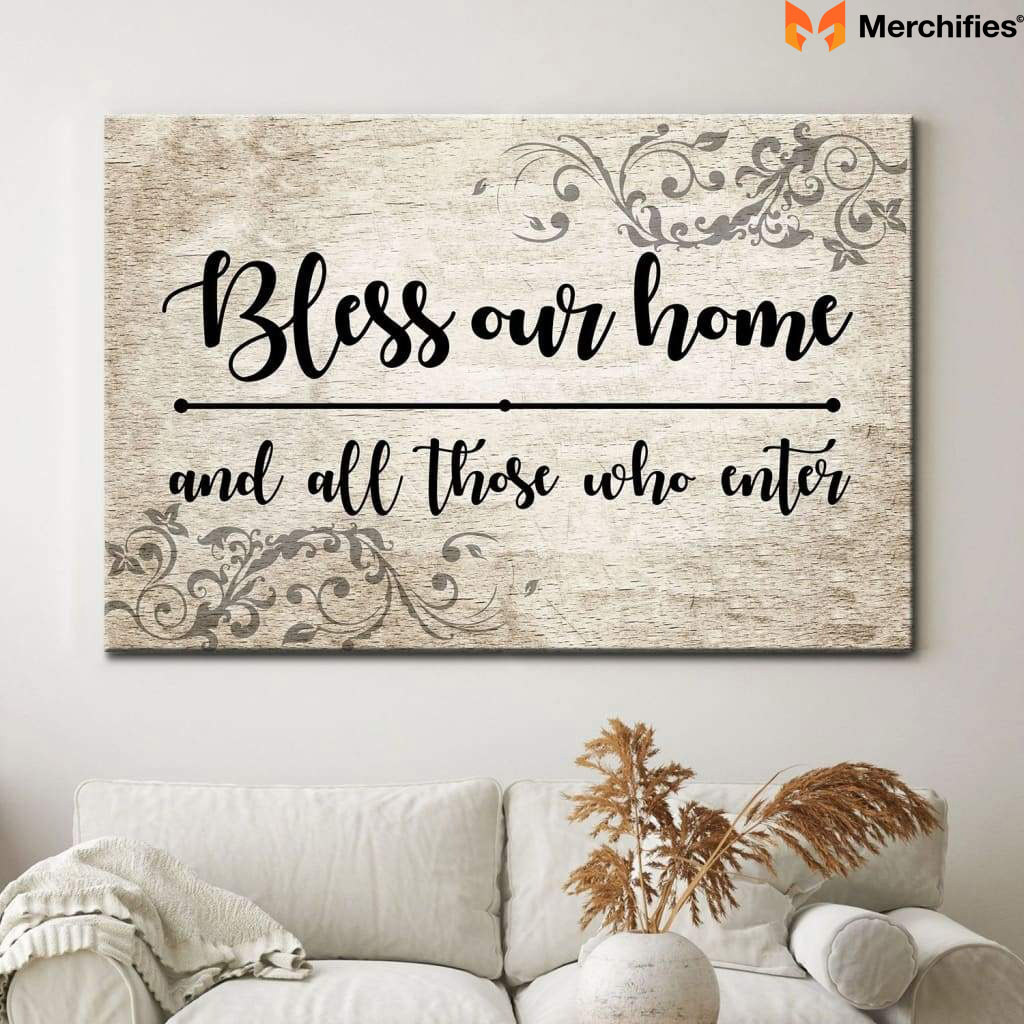 Bless Our Home Canvas Print