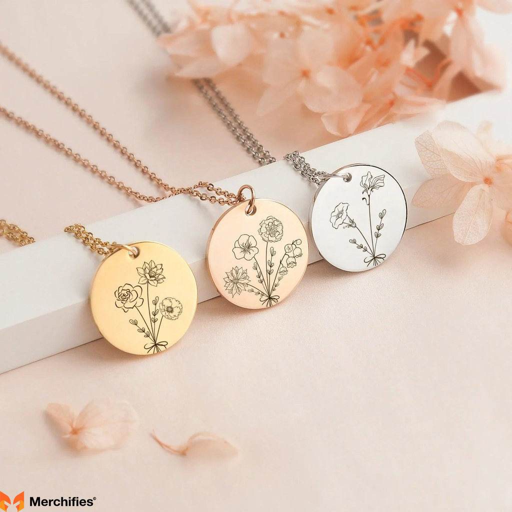 Birth Flower Necklace