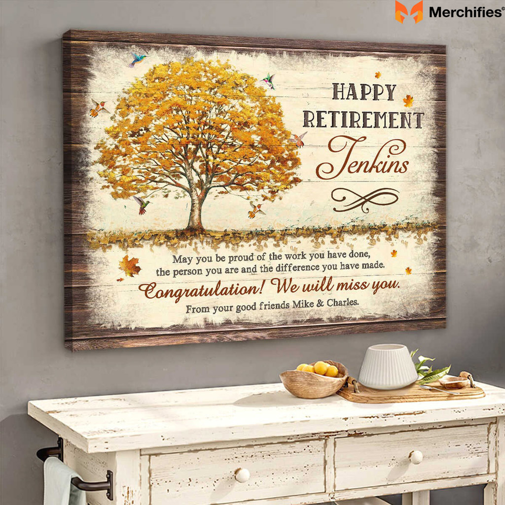 Happy Retirement Canvas Art
