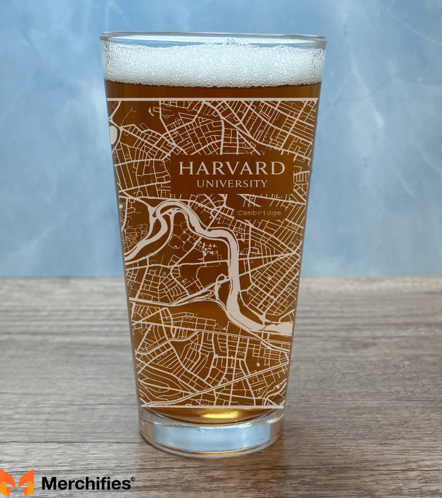Map Pint Glass